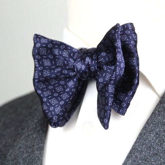 NWT Men's Self-tied Bow Tie 100%Silk Butterfly Bowtie big bow tie S726 - Picture 2 of 12